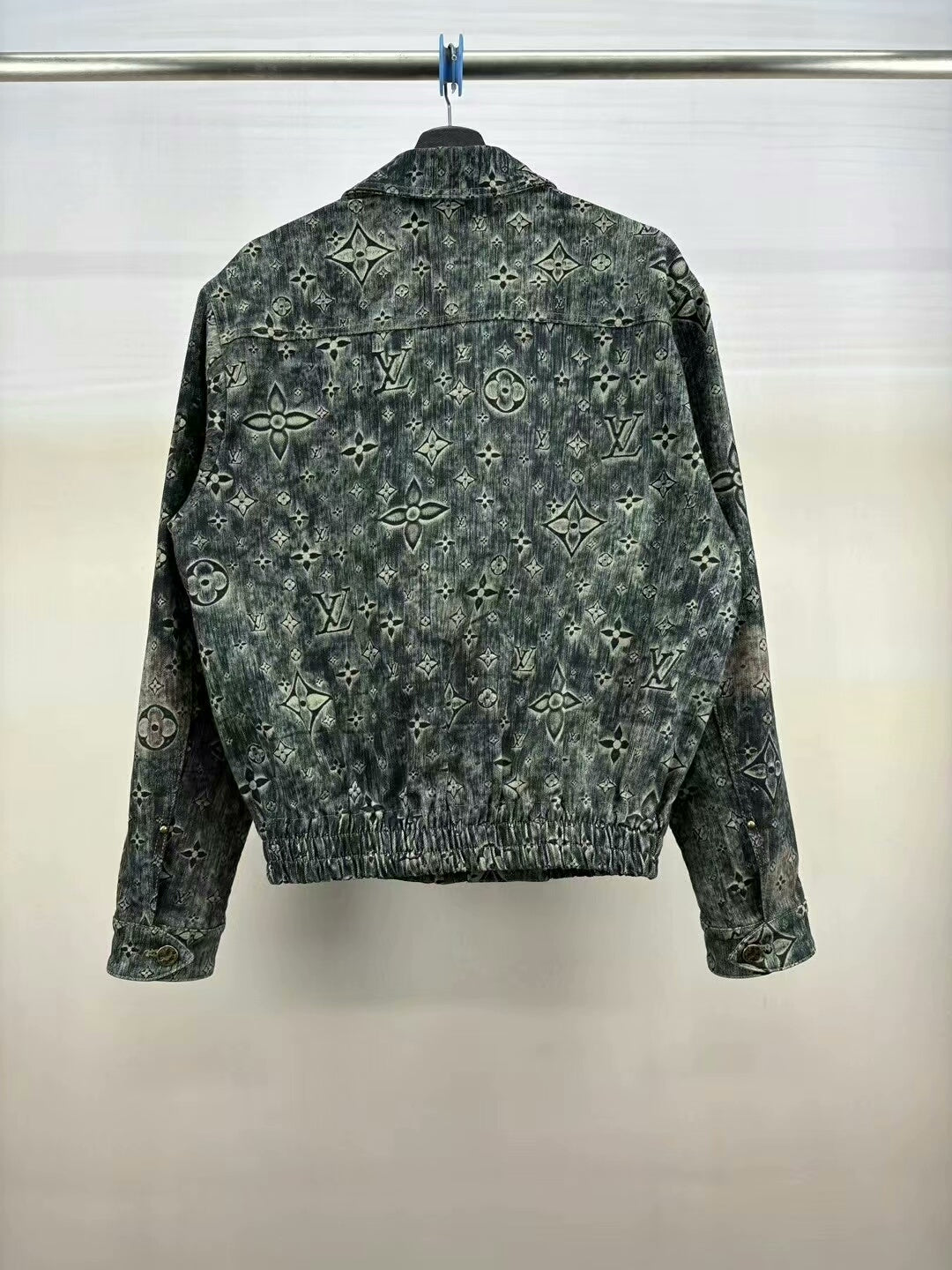 louis vuitton denim jacket with all-over print
