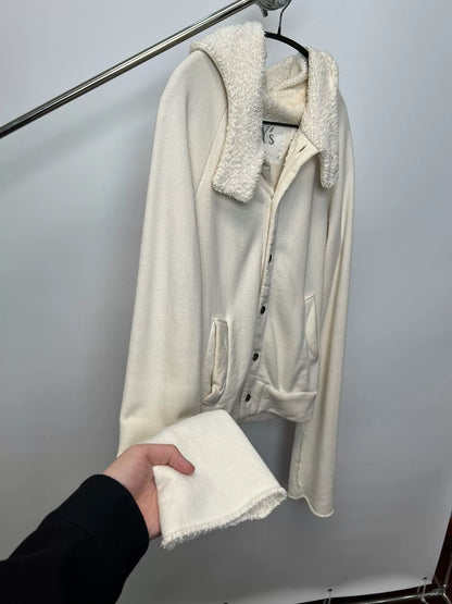 Yohji Yamamoto Long Sleeve Fleece Hoodie