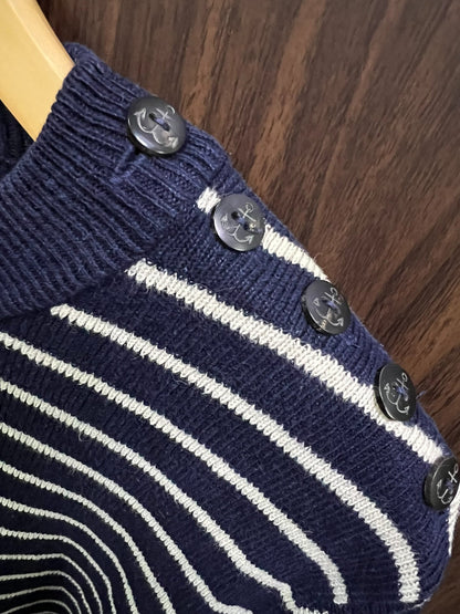 striped navy sweater by RRL