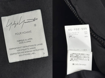 Yohji Yamamoto 24SS Zip Triacetate Jacket