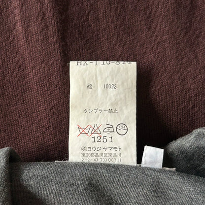 gray and brown patchwork shirt