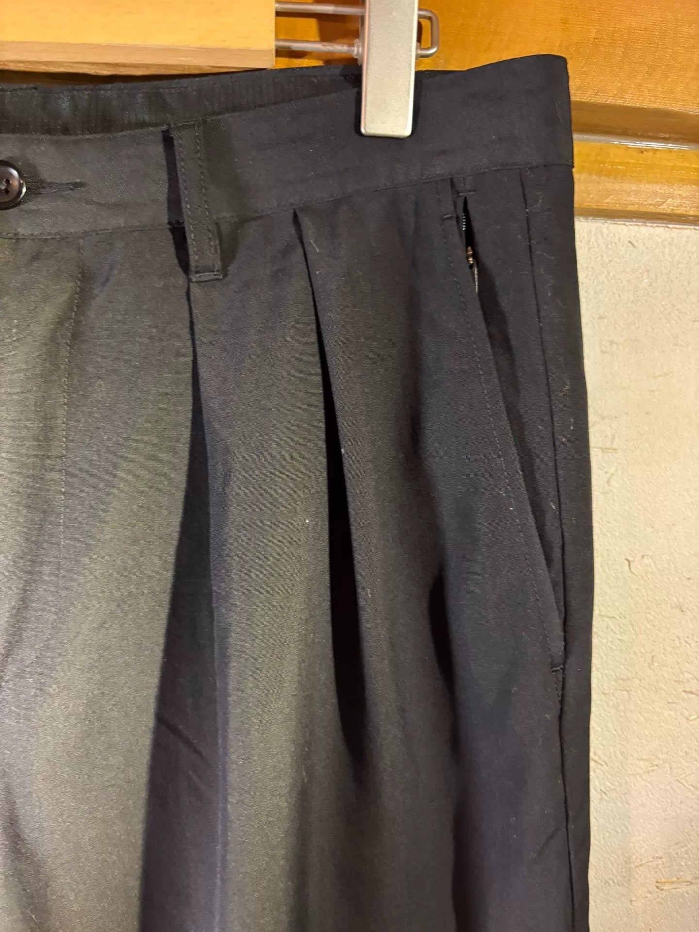 Beams theA Series Wool Wide-Leg Trousers