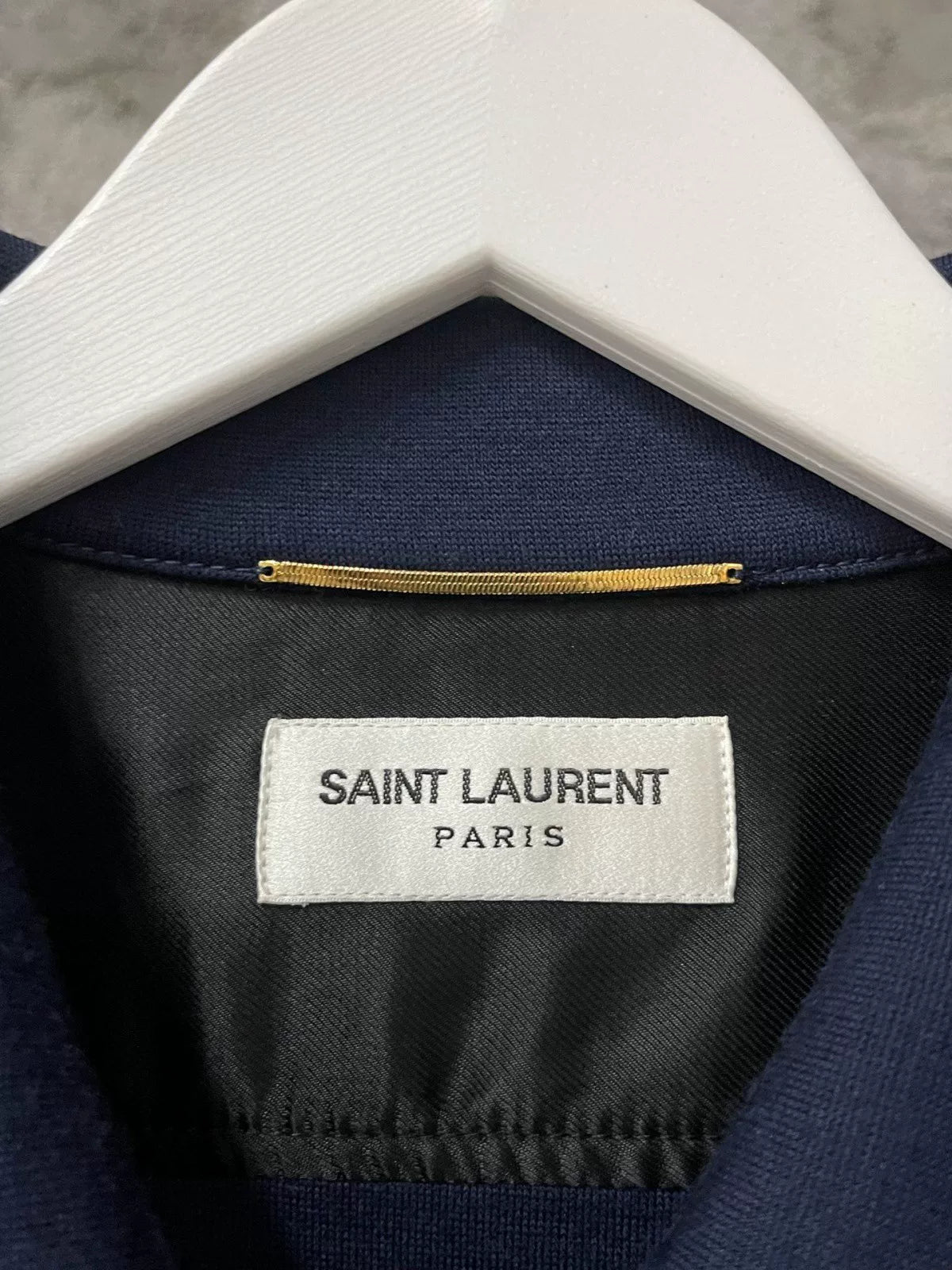 Saint Laurent Navy Shirt with YSL Logo