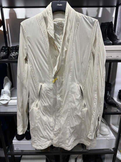 Sheer Layered Stand Collar Jacket