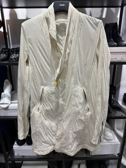 Sheer Layered Stand Collar Jacket