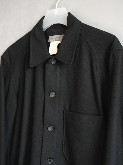 Yohji Yamamoto Zip-up Shirt with Unique Cut
