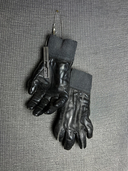 d hygen leather zip gloves for men