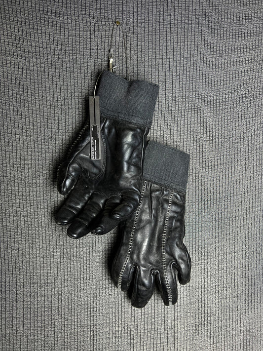 d hygen leather zip gloves for men