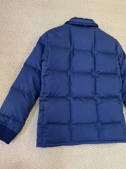 neighborhood puffy shirt jacket with corduroy collar