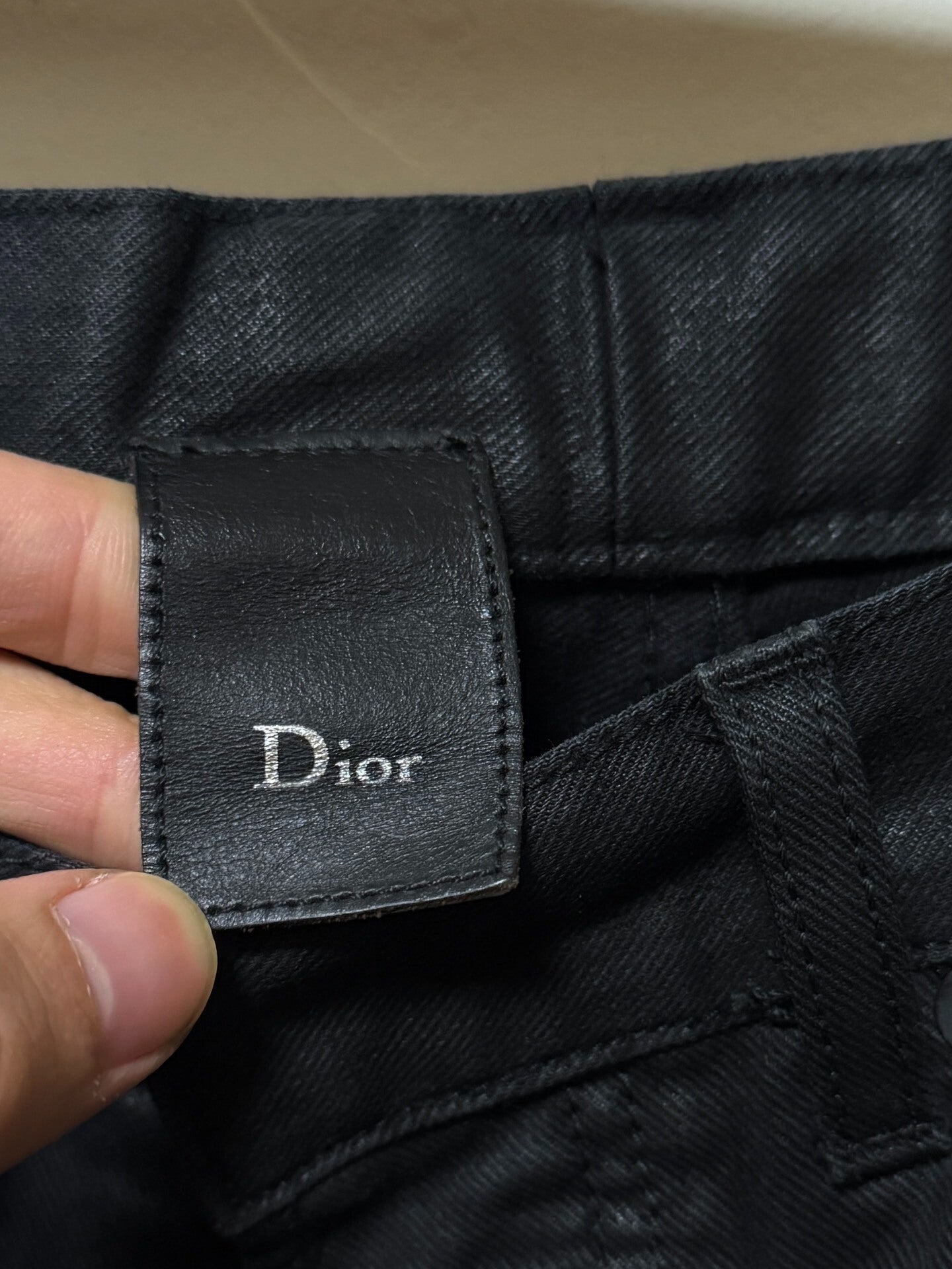 dior homme waxed skinny jeans size 30
