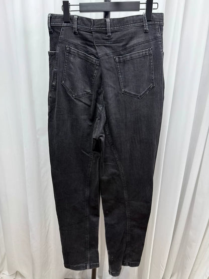 stylish foldable washed denim pants