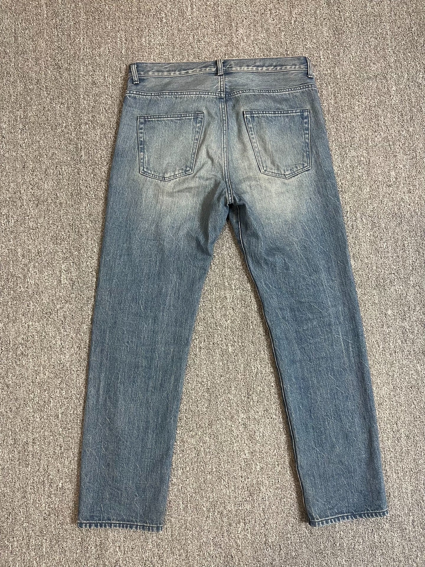 BEAMS JAPAN Vintage Washed Slim Denim Pants