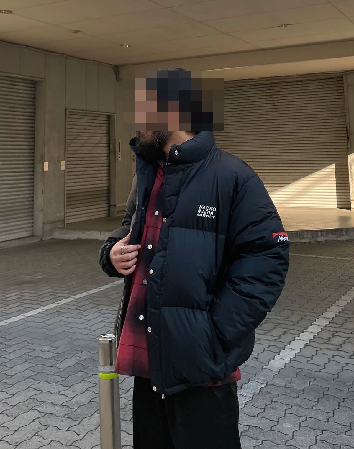 wacko maria nanga down jacket black