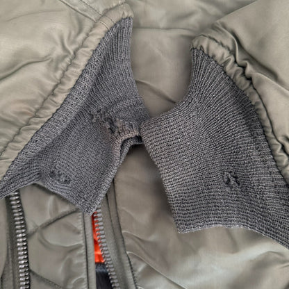 vintage alpha ma-1 bomber flight jacket