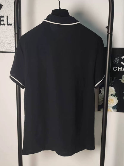 Celine Embroidered Logo Short Sleeve T-shirt
