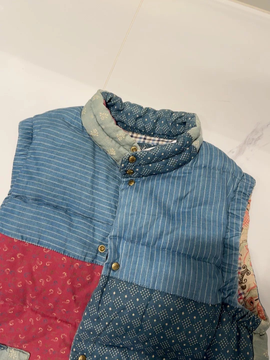 visvim Quilted Patchwork Down Vest