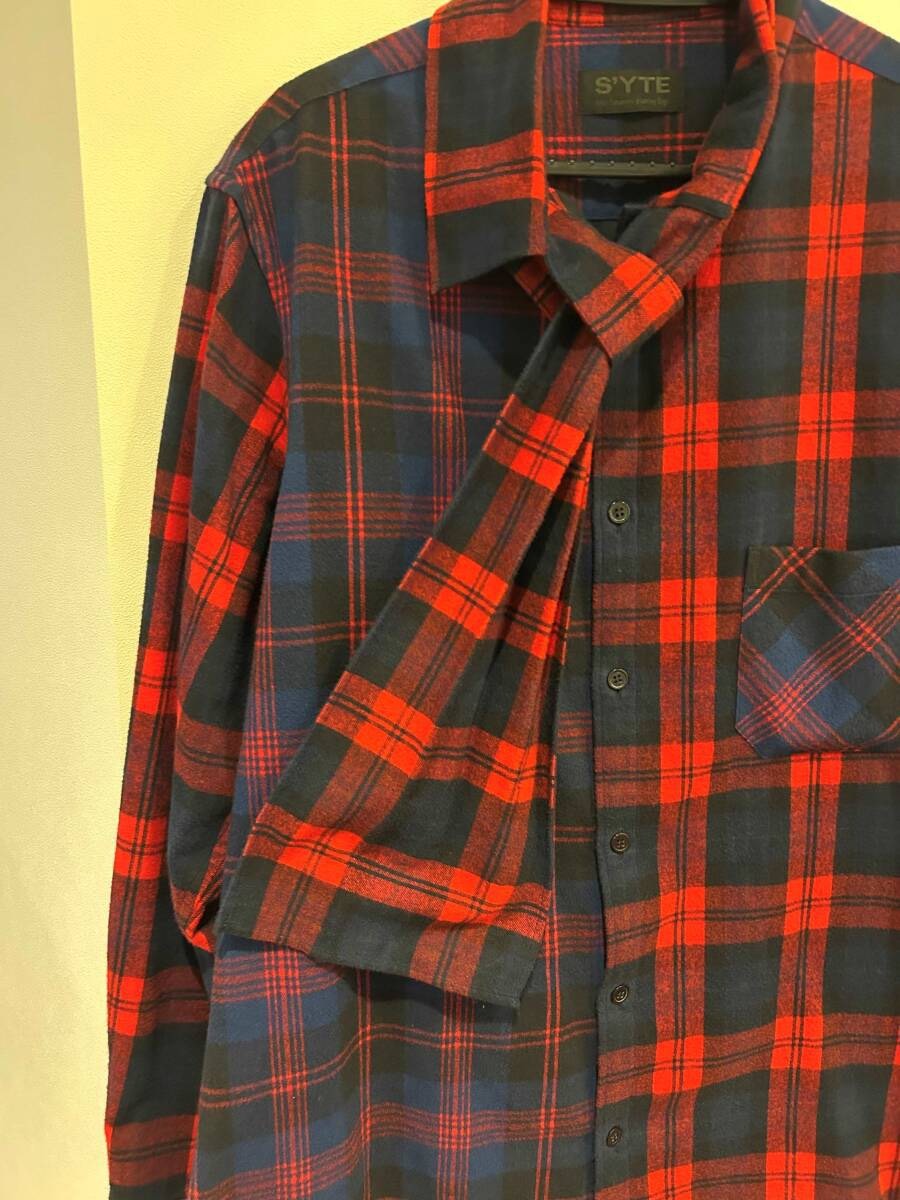 Yohji Yamamoto Syte Flannel Scarf Shirt