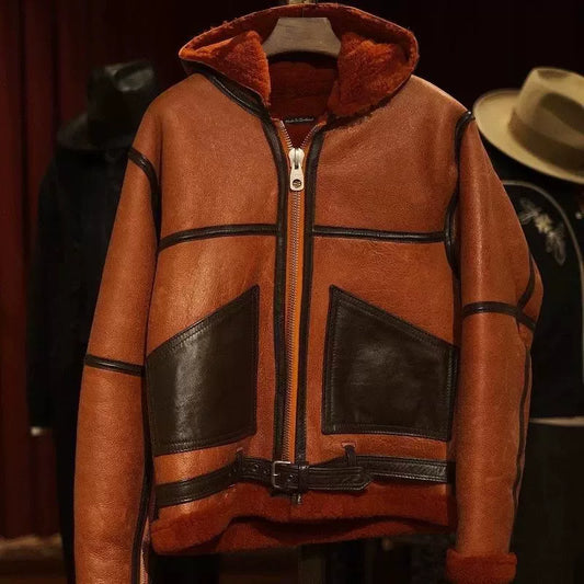 Nigel Cabourn Sheepskin Shearling Flight Jacket