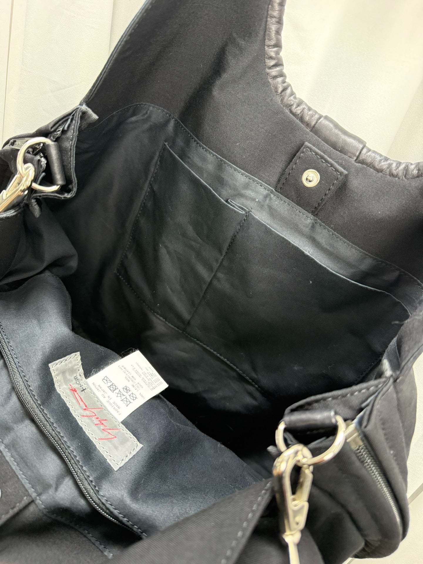 Yohji Yamamoto Noir Zip Ring Crossbody Bag