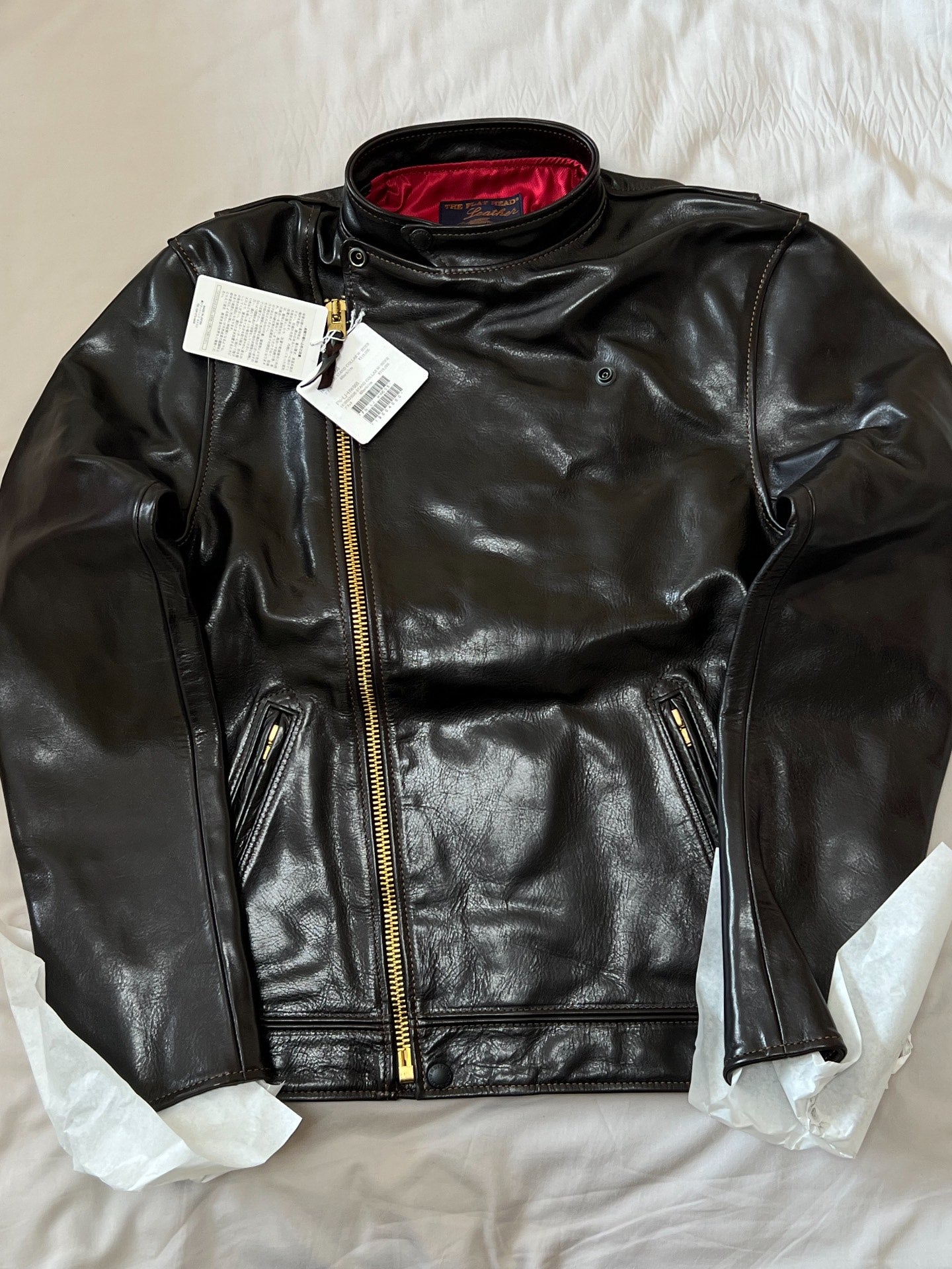 The Flat Head Stand Collar Horsehide Jacket