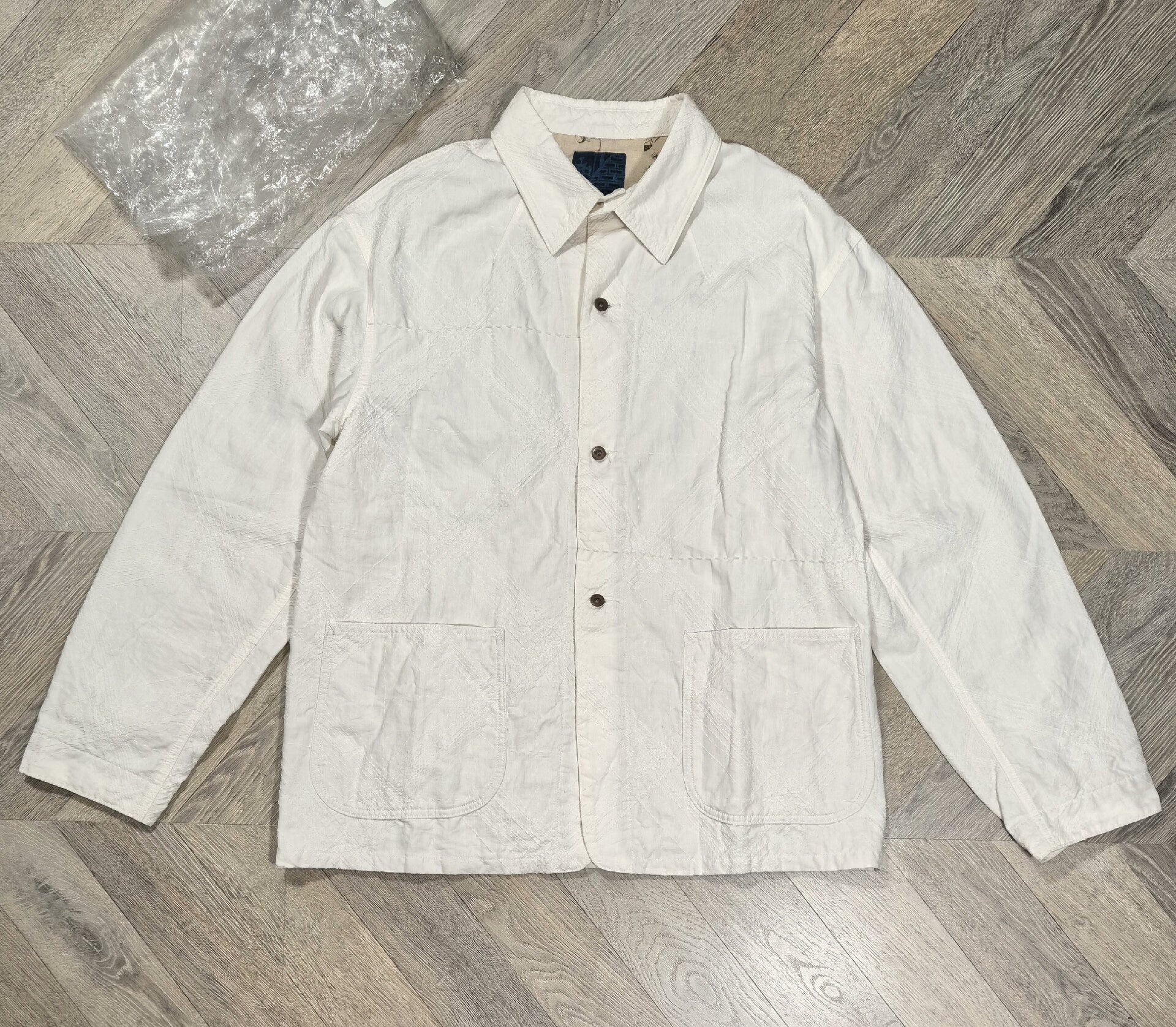 visvim 22AW ICT coverall jacket in ivory