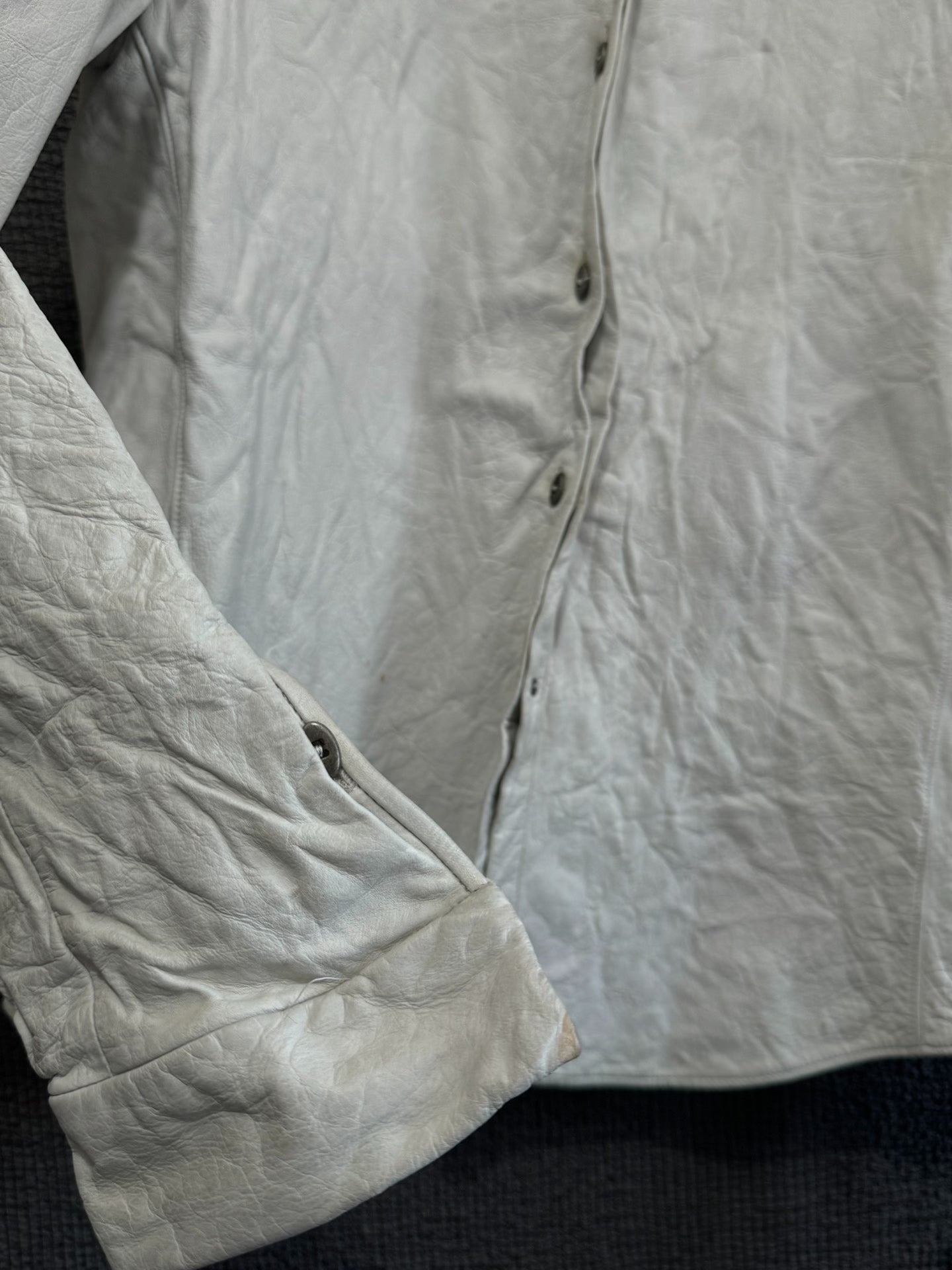 avant-garde leather shirt by Carpe Diem