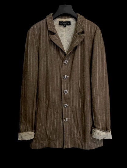 antique wool print coat by Geoffrey B SMALL