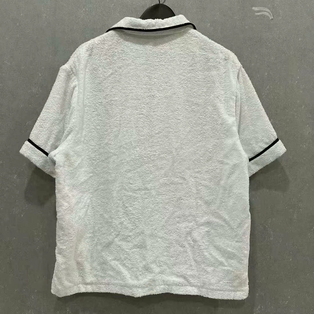 Prada Logo Short-Sleeve Button-Up Shirt