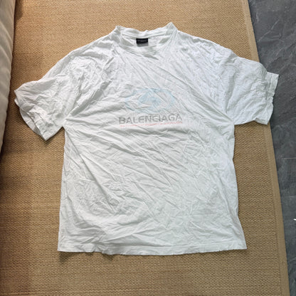 Balenciaga Vintage White Short Sleeve T-Shirt