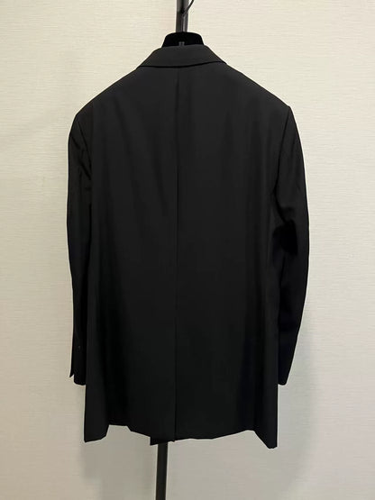 Givenchy Black U-Lock Suit Coat