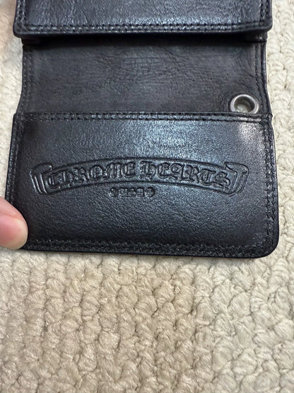 Chrome Hearts Cross Leather Card Wallet