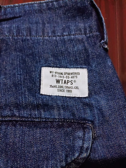 Wtaps 18ss Cargo Washed Denim Shorts