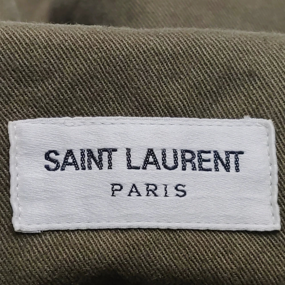 Saint Laurent Olive Green Cotton Jacket