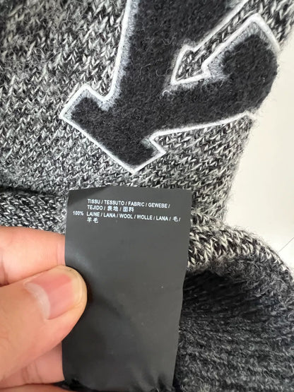 Saint Laurent Gray Cardigan with Y Patch