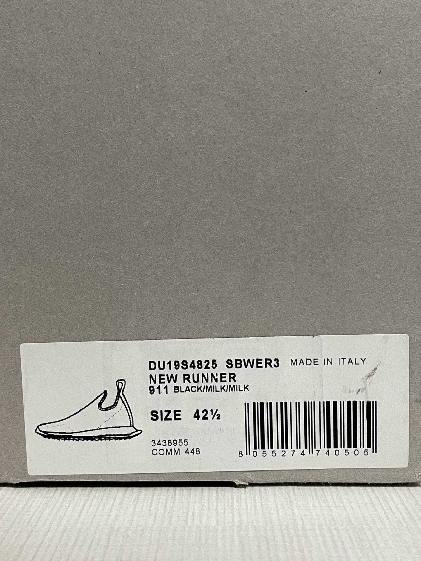 rick owens drkshdw low top sock sneakers