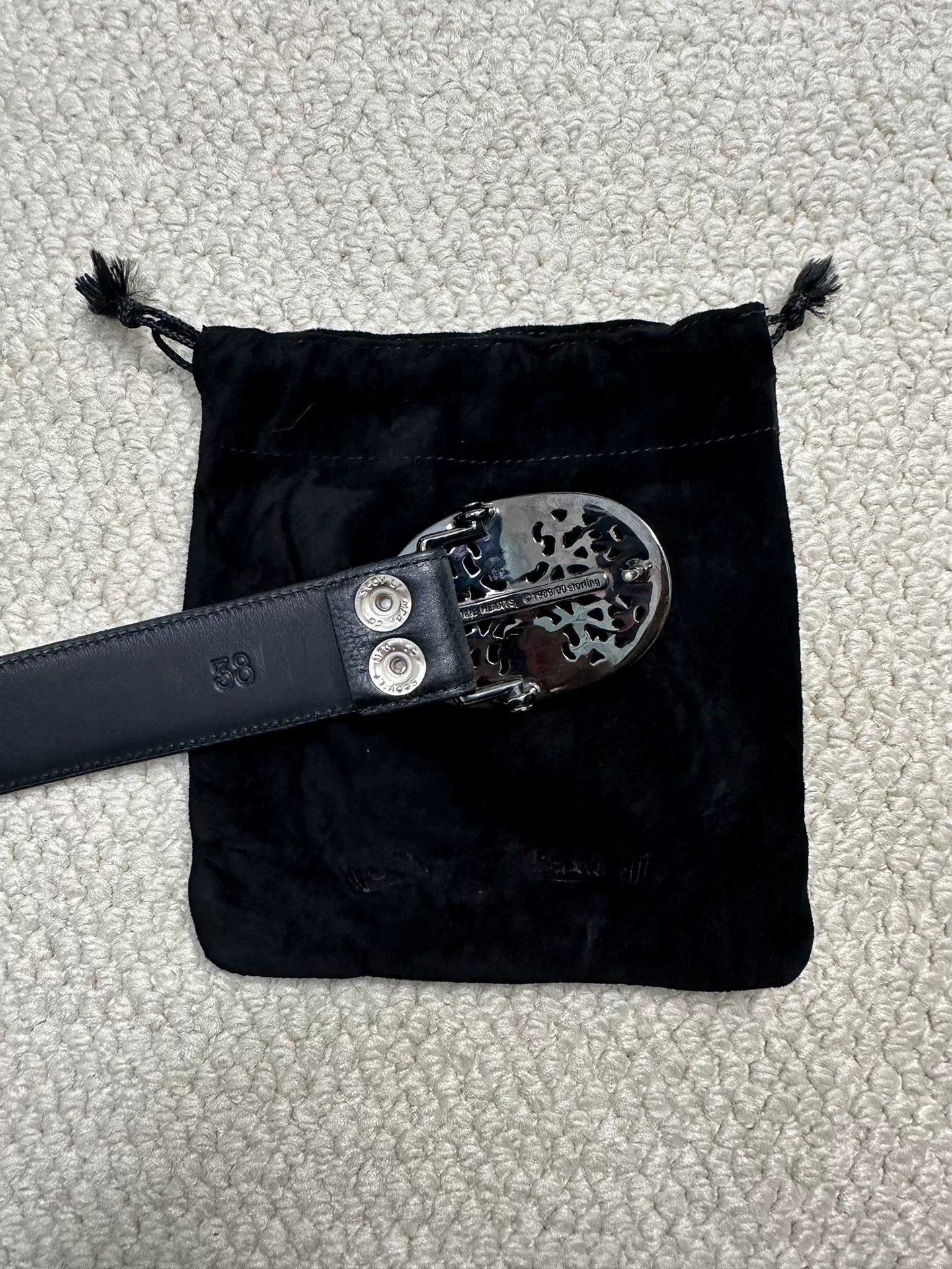 Chrome Hearts Cross Engraved Belt