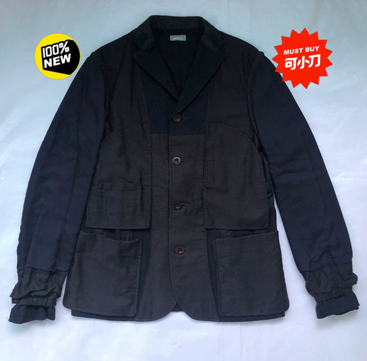 stylish navy wool jacket by kolor
