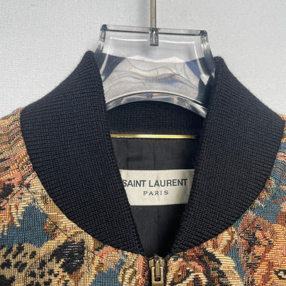 Saint Laurent Lion Cheetah Print Jacket