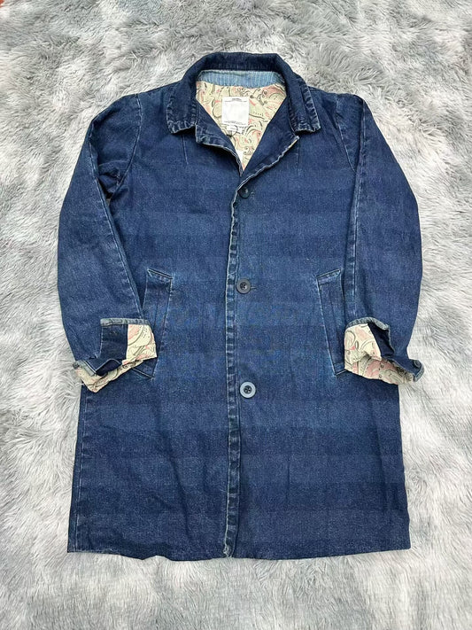 visvim Denim Jacket with Paisley Lining