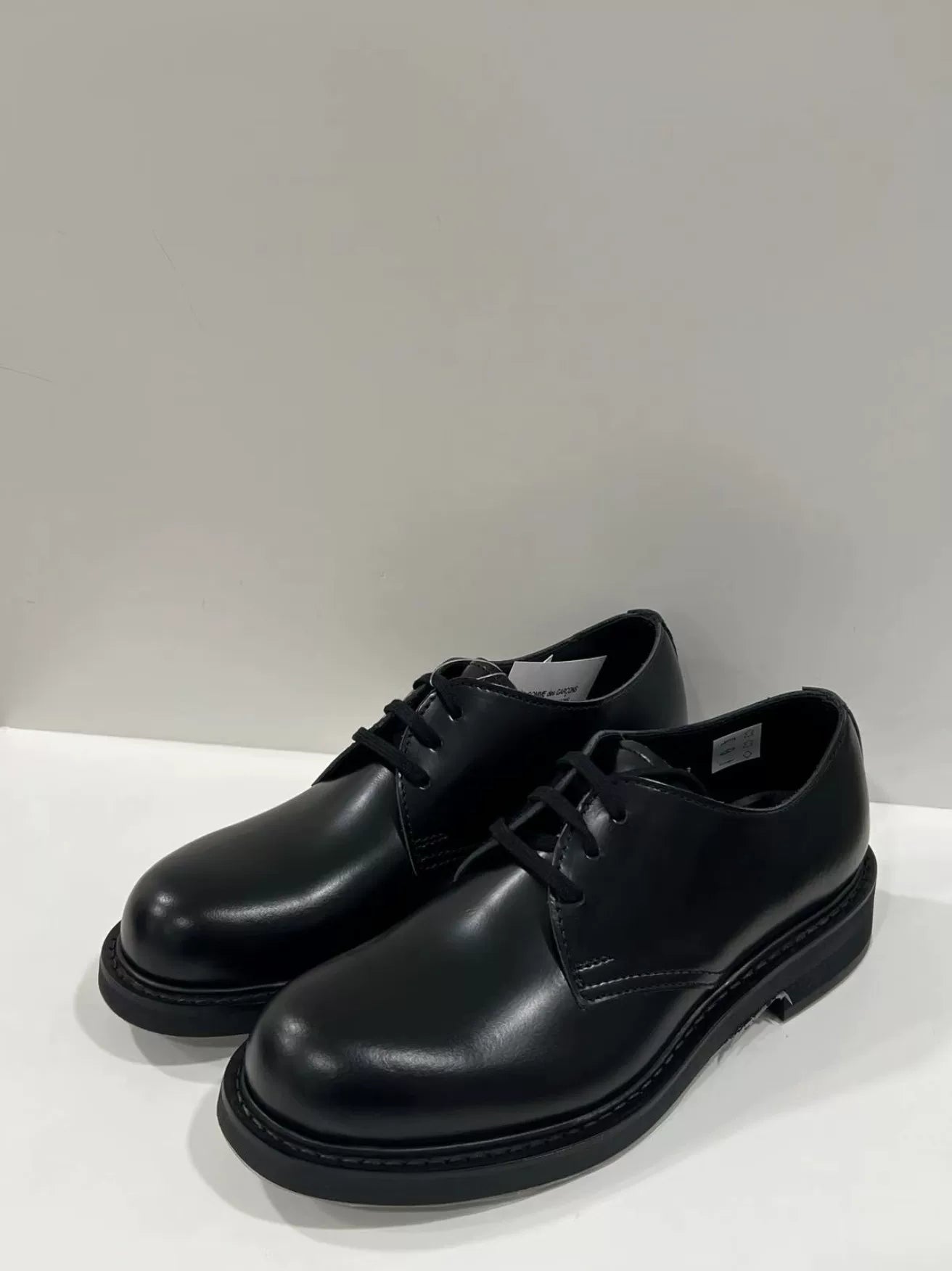 CDG Commes des Garçons Black Leather Shoes