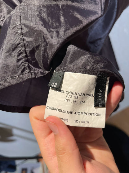 carol christian poell silk shirt in purple