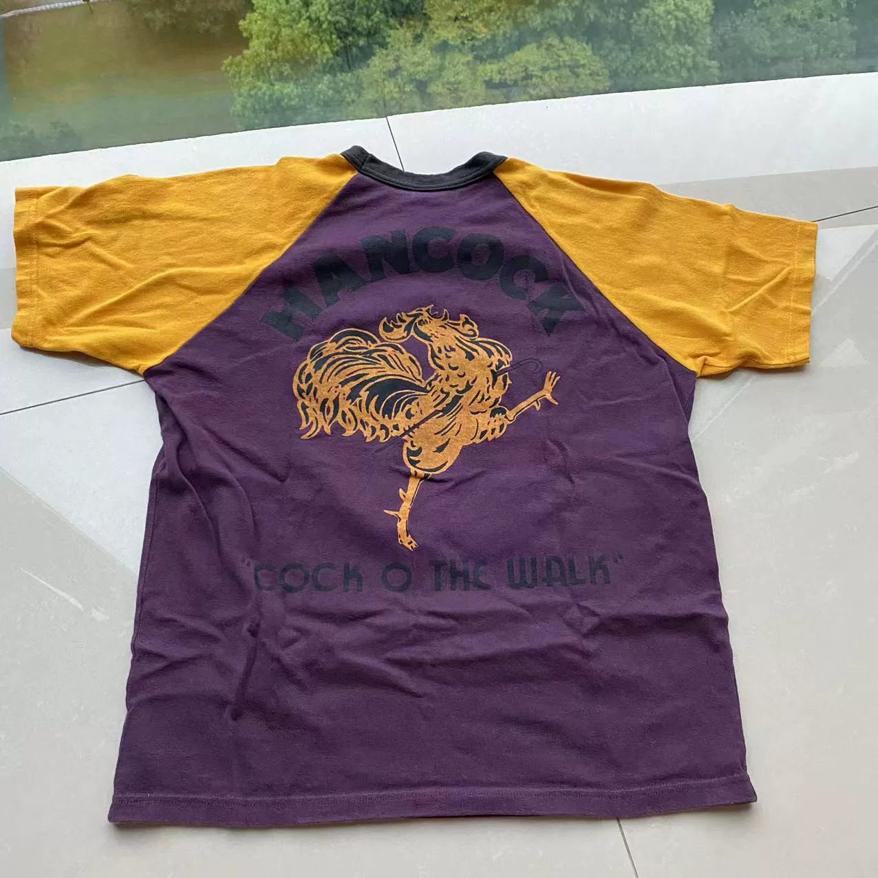 hancock gasoline short sleeve color block t-shirt