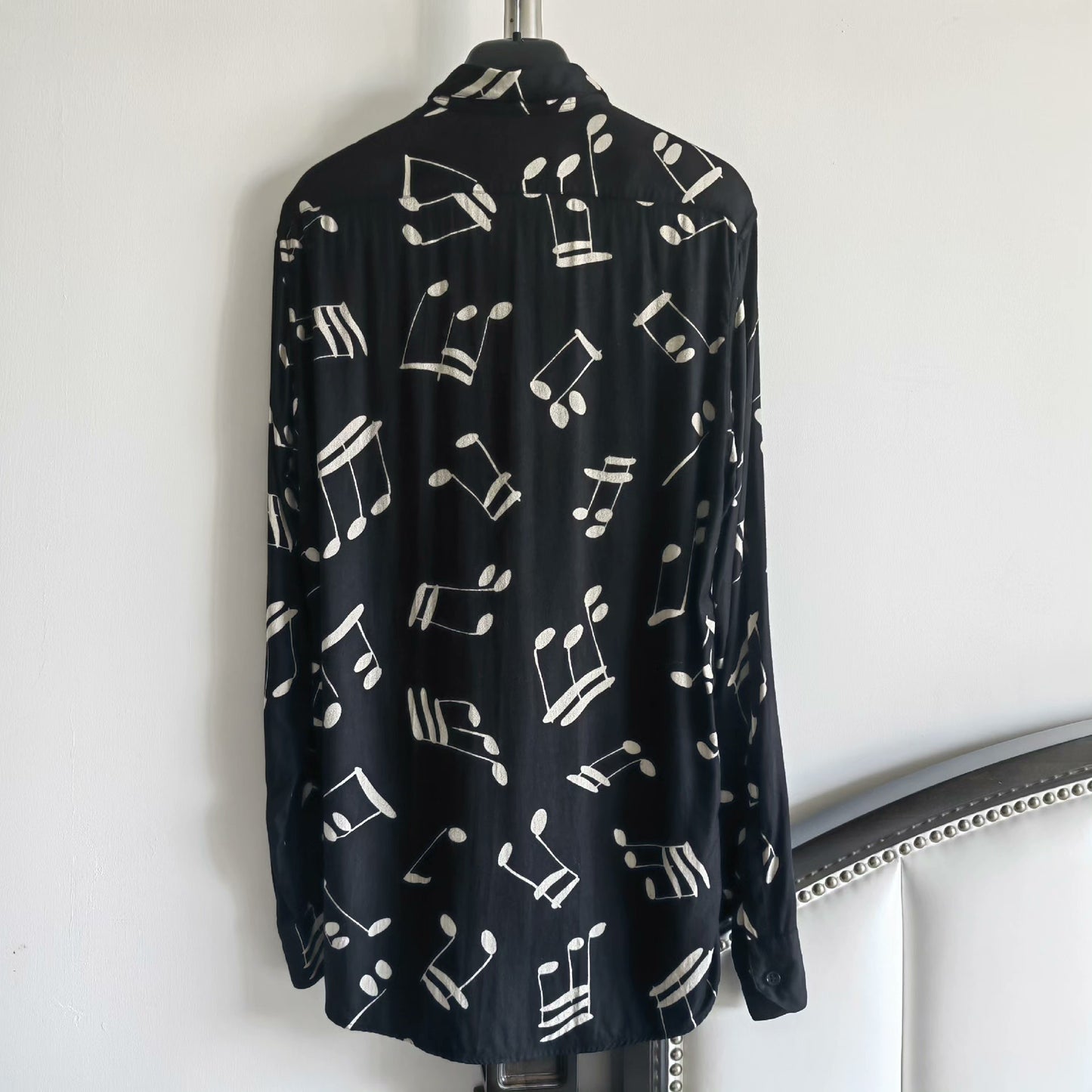 Saint Laurent Paris Musical Note Shirt