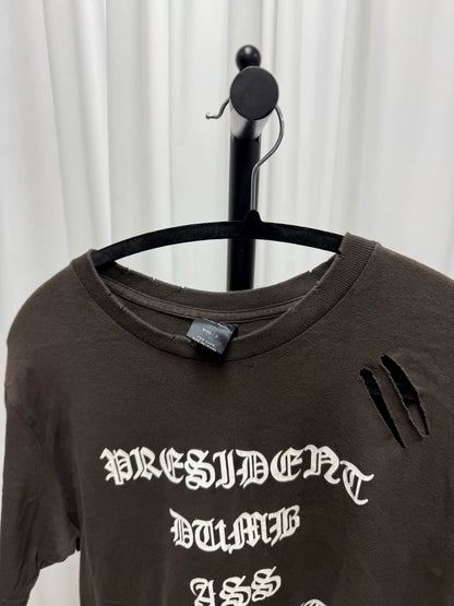 distressed graphic short sleeve tee