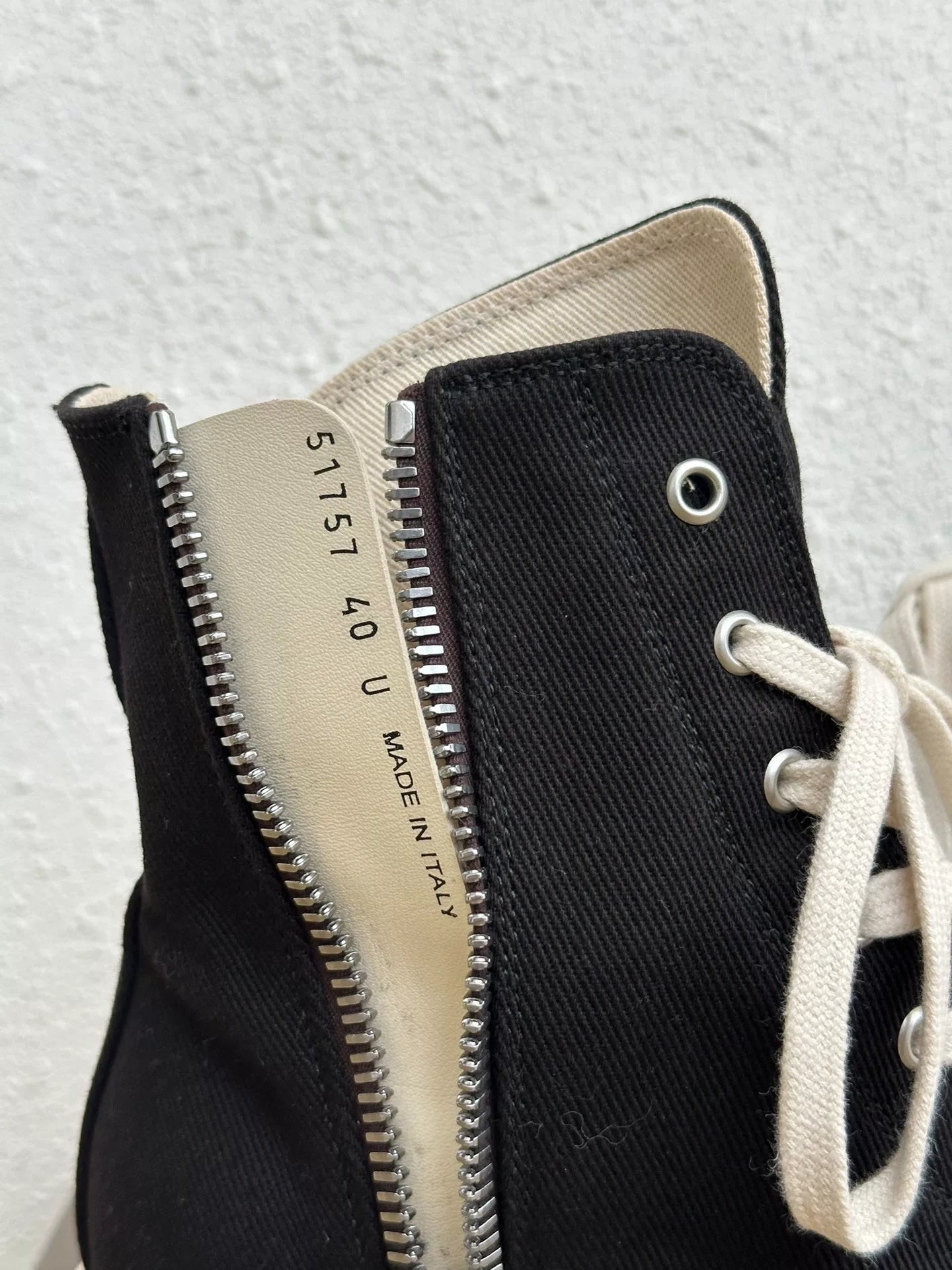 Rick Owens DRKSHDW Canvas Thick Sole Sneakers