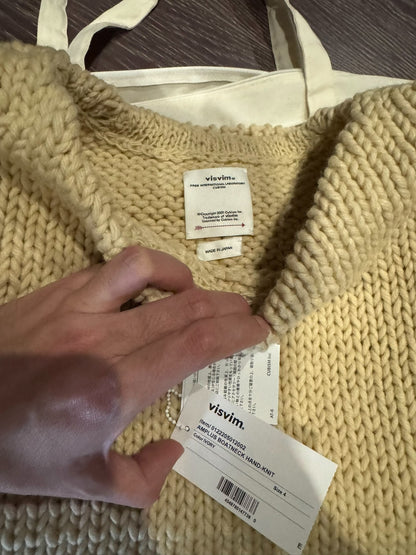 VISVIM 22AW Amplus Boatneck Hand Knit Sweater