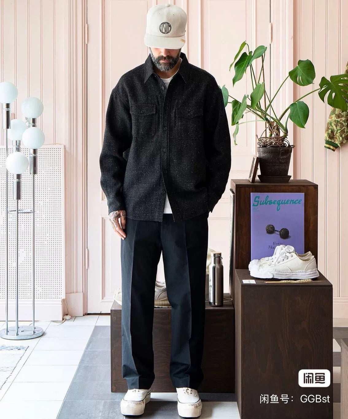 visvim lumber long sleeve tweed shirt