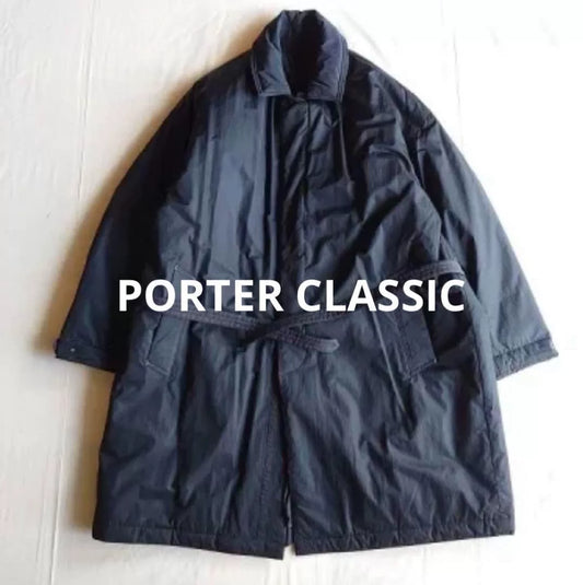porter classic black bal collar coat