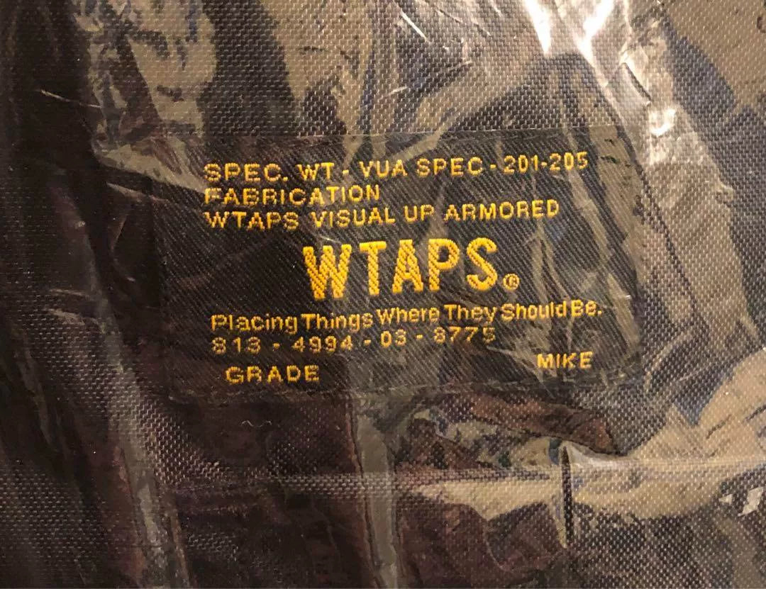 wtaps nylon oxford coat in black