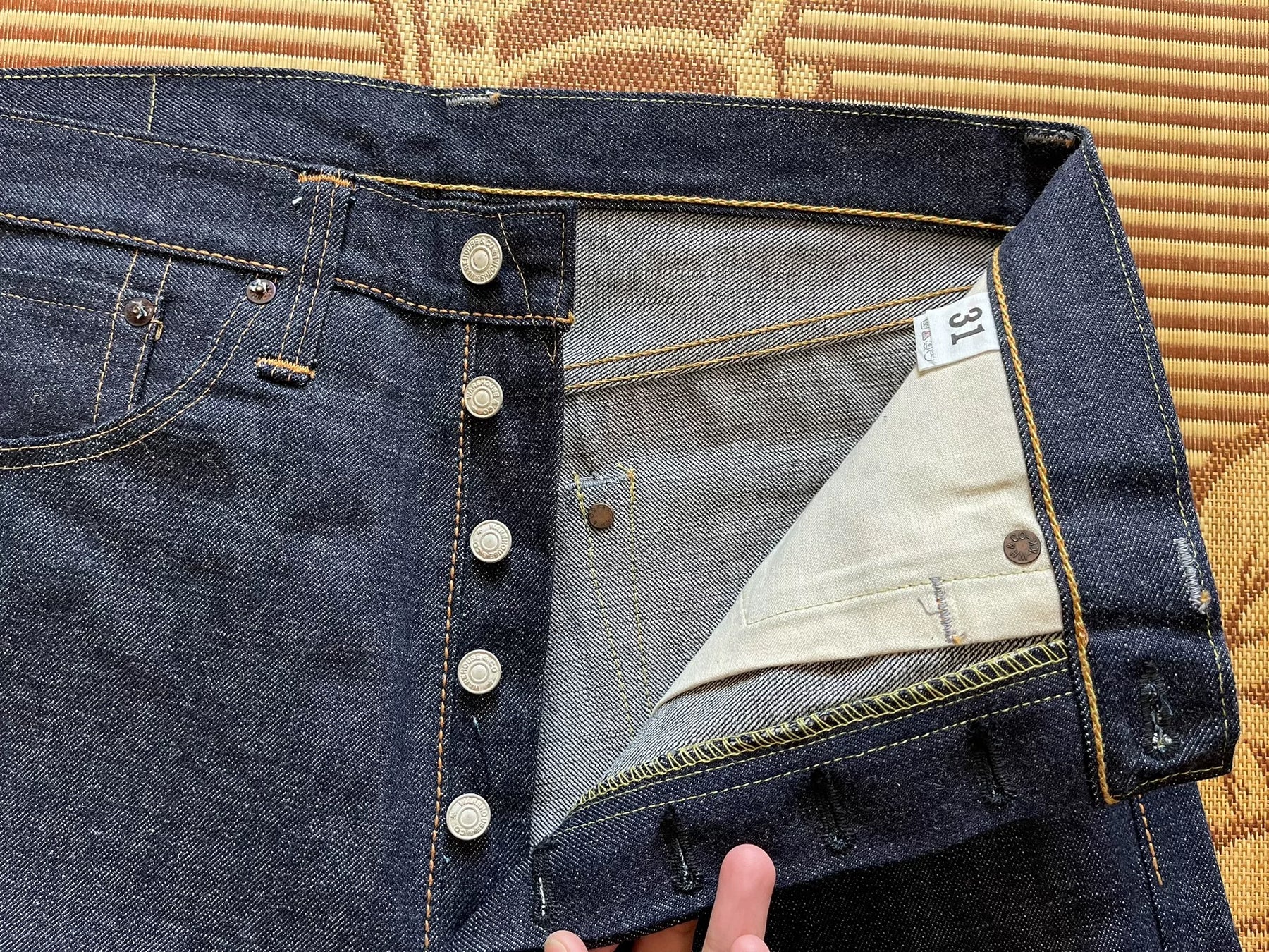Warehouse 1000xx Acid Wash Denim Pants